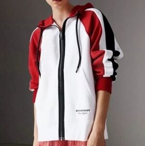 Burberry Full Zip Colorblock Chunky Oversized Full Zip Hoodie Women's Size 2